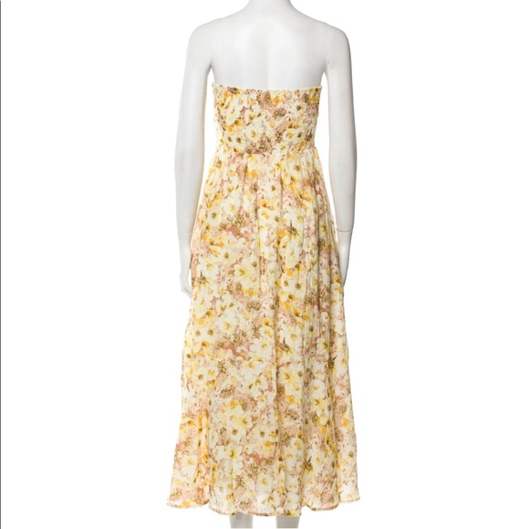 ASTR Summer Floral Strapless Midi Dress - Picture 6 of 6